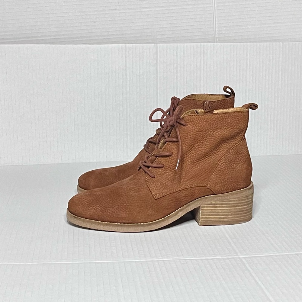 Lucky Brand Brown Lace Up Boots